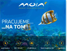 Tablet Screenshot of moia.cz